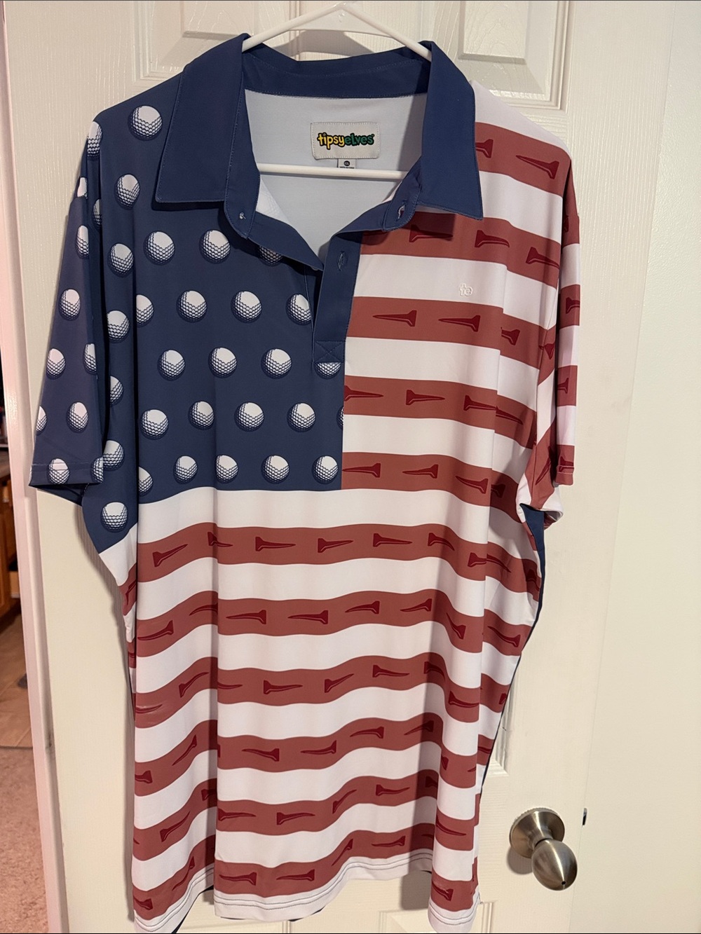 Tipsy Elves Polo with Yellow and Green Embroidered Logo